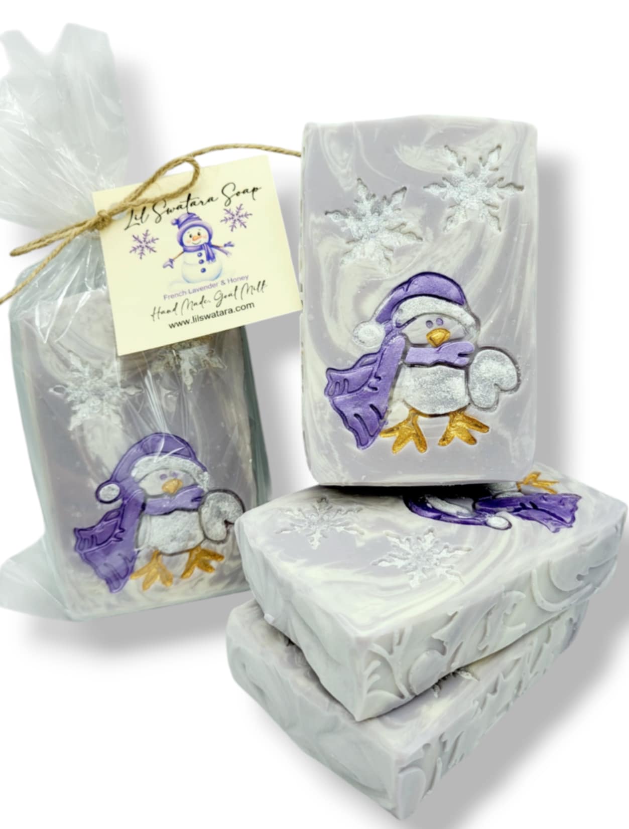 Bird Scarf Hat Winter Soap Stamp - Lil Swatara's Rustic Designs - Lil Swatara SOAP LLC