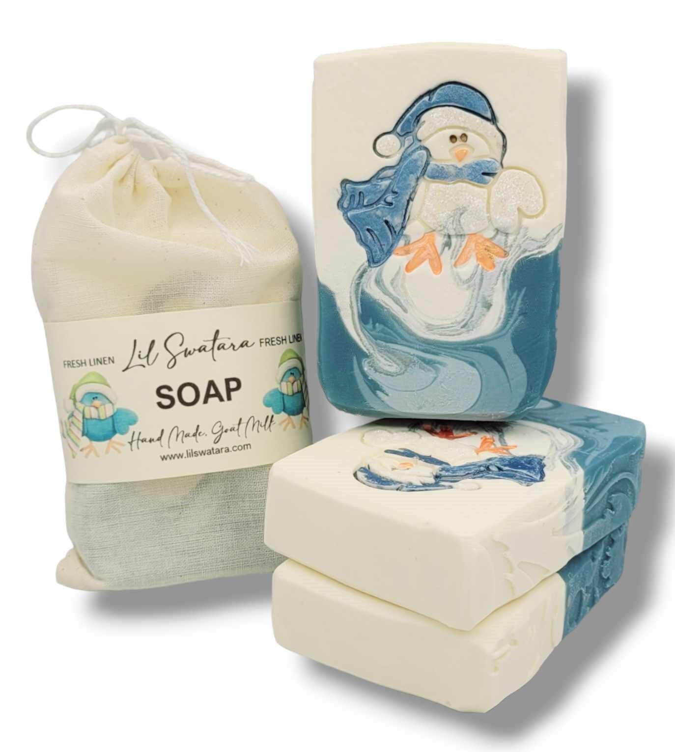 Bird Scarf Hat Winter Soap Stamp - Lil Swatara's Rustic Designs - Lil Swatara SOAP LLC