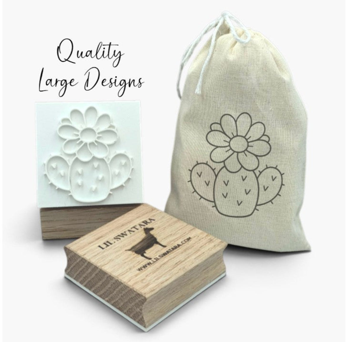 Cactus nature desert soap stamp for rustic and southwestern soaps