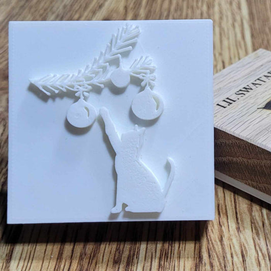 Cat Paw Christmas Tree Soap Stamp - Lil Swatara's Rustic Designs 
