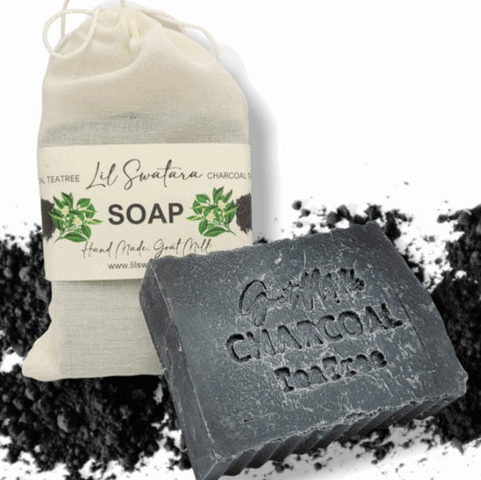 Charcoal Essential Oils 6oz Goat Milk Tallow Soap Bar - Lil Swatara SOAP LLC