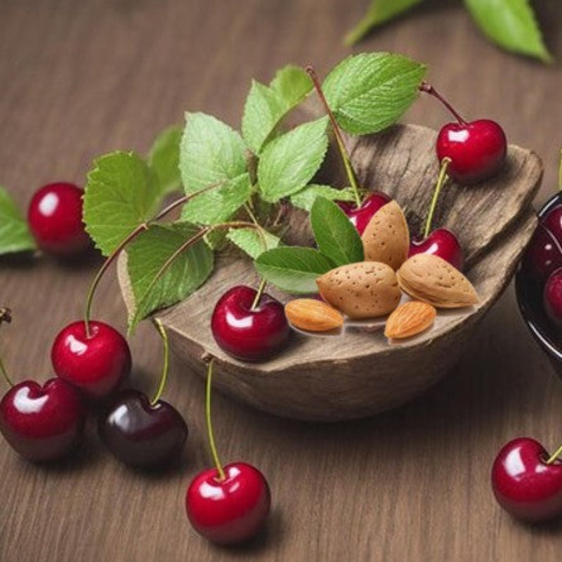 Rich blend of ripe cherry and creamy almond. The bold sweetness of cherry mingles with toasted almond and soft vanilla warmth, Goat Milk Soap