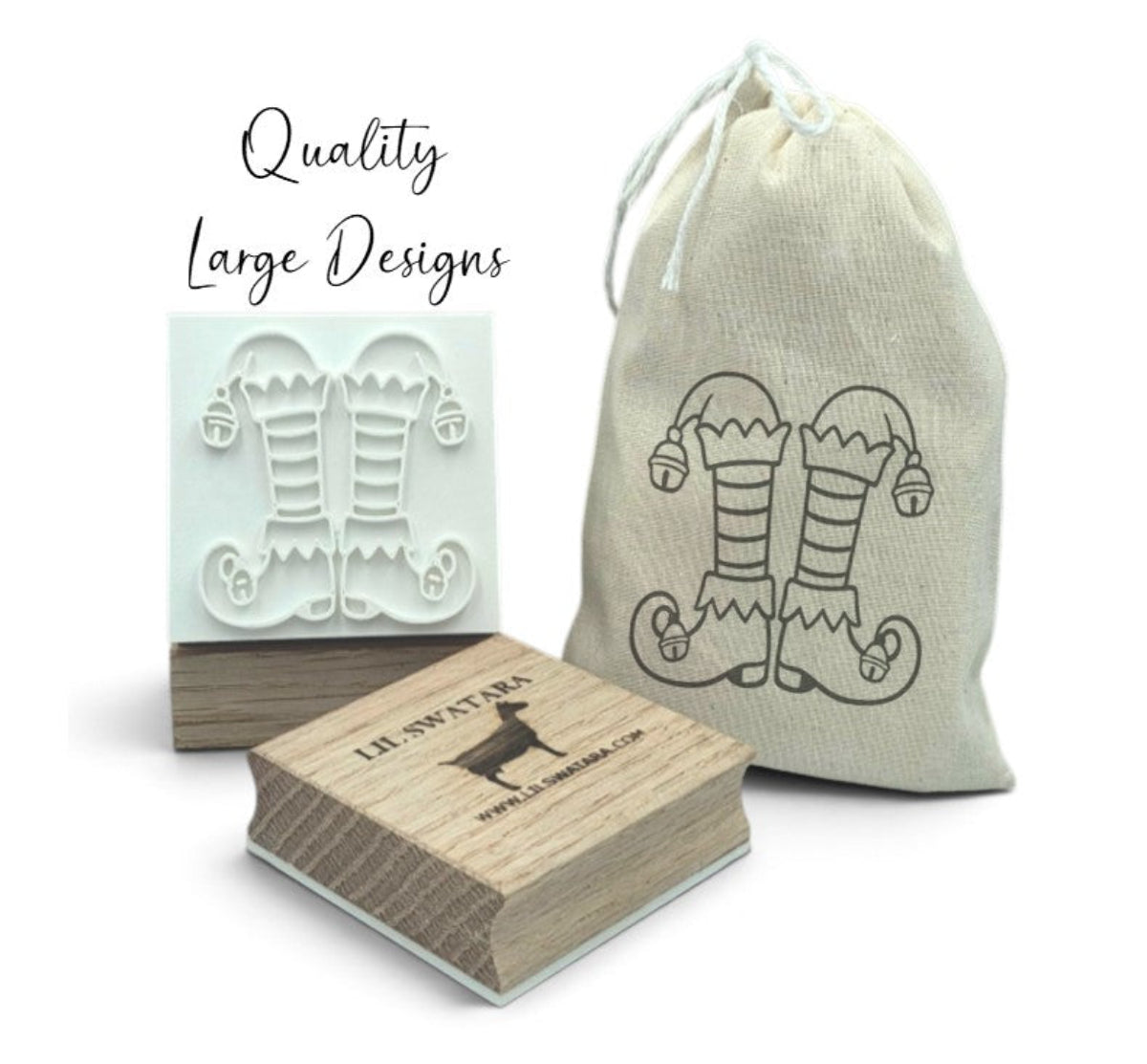 Christmas elf boots soap stamp for holiday crafting and soap making