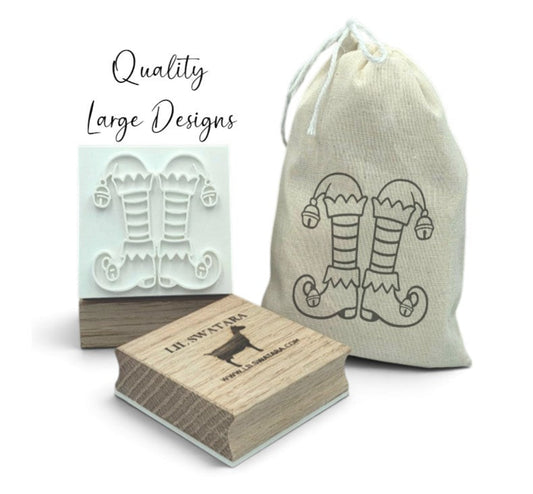 Christmas elf boots soap stamp for holiday crafting and soap making
