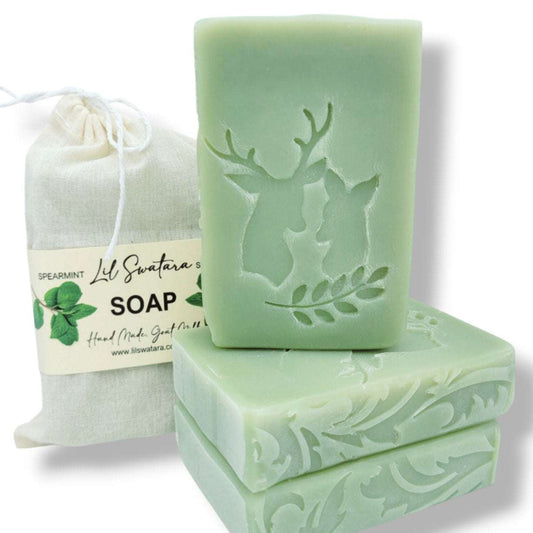 Deer Buck Doe animal Heads soap stamp handmade soap bar Lil Swatara
