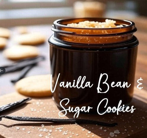 Body Scrub – Exfoliating Sugar Scrub with Vitamin E – Vanilla Bean / Pink Sugar – 10oz