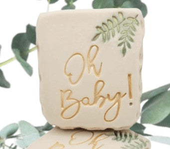 Floral Single Fern soap stamp handmade soap bar Lil Swatara
