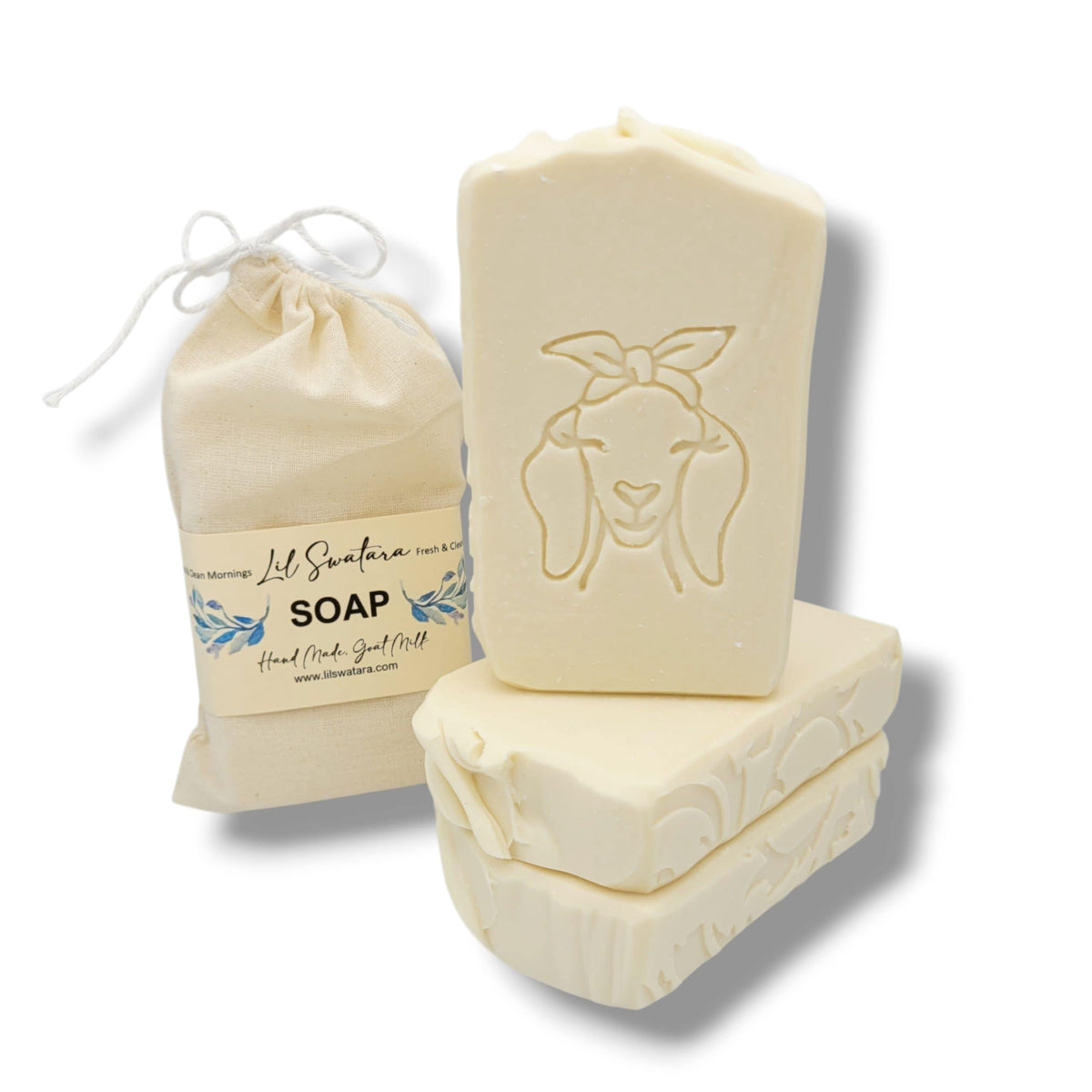 Fresh Clean Mornings Goat Milk Soap Bar 6oz Silky Indulgence - Lil Swatara Soap