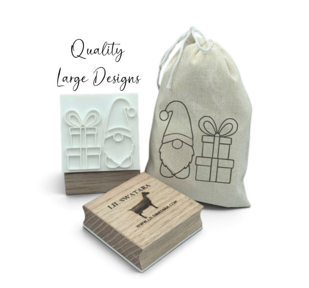 Gnome  gifts Christmas soap stamp for festive soap making
