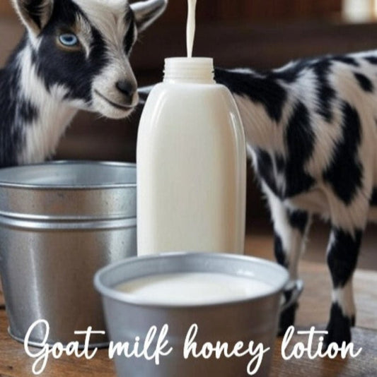 Goat Milk Honey Hand Body Lotion 8oz - Luxuriously Soft - Lil Swatara SOAP LLC