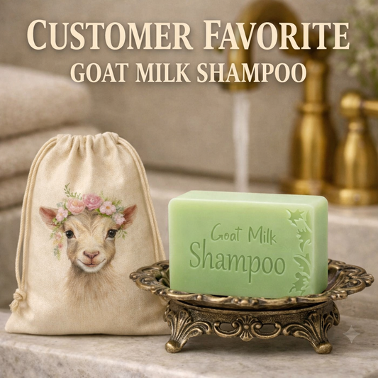 Goat Milk Shampoo Bar XL – Creamy Lather for Soft, Healthy Hair - Unisex