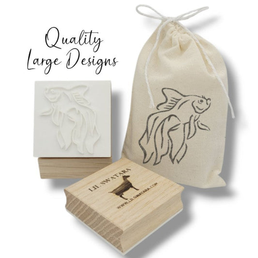 Goldfish Betta Soap Stamp Aquatic Fish Marine Lil Swatara