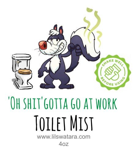 Handmade 4 oz Funny Saying Toilet Spray Bathroom Freshener - Lil Swatara SOAP LLC