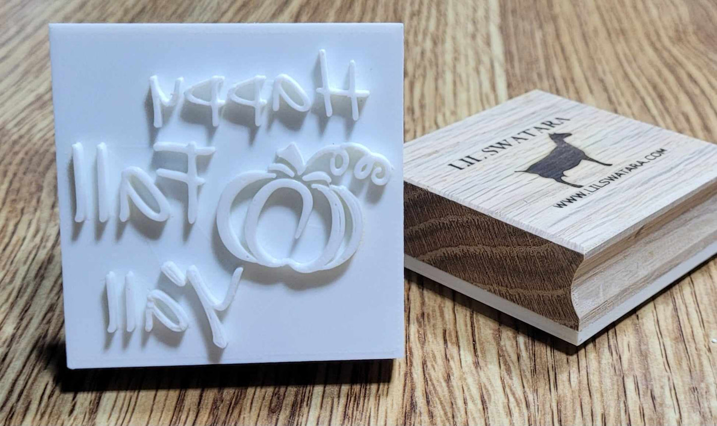 Happy Fall Y'all Soap Stamp - Lil Swatara's Rustic Designs - Lil Swatara SOAP LLC