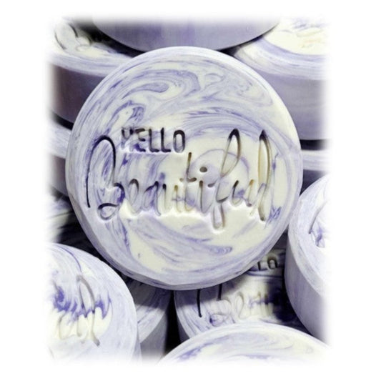 Hello Beautiful Hey Handsome soap stamp set handmade soap bar Lil Swatara