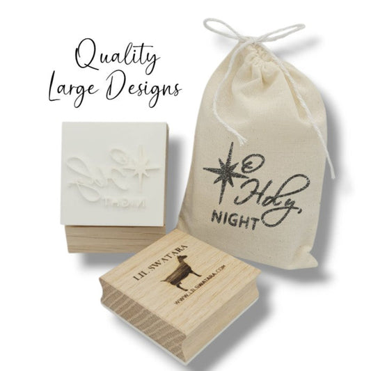 O holy night Christmas religious soap stamp Lil swatara