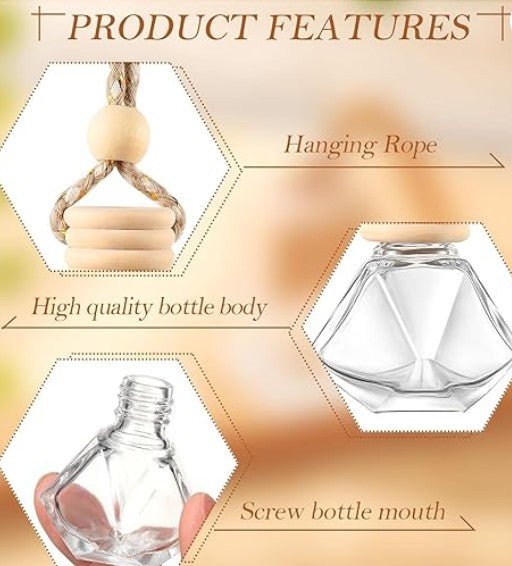 Home & Car Air Freshener Diffuser - Glass Bottle - Lil Swatara SOAP LLC