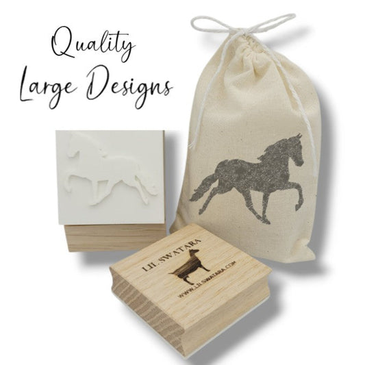 Horse Trot soap stamp handmade soap bar Lil Swatara