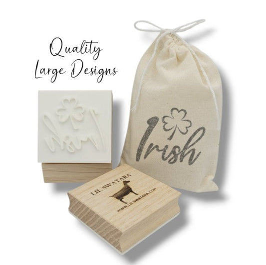 Irish Clover St. Patrick's shamrock   Soap Stamp