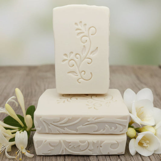 Jasmine Honeysuckle goat milk tallow soap bar – XL 6oz handmade soap – Lil Swatara Soap