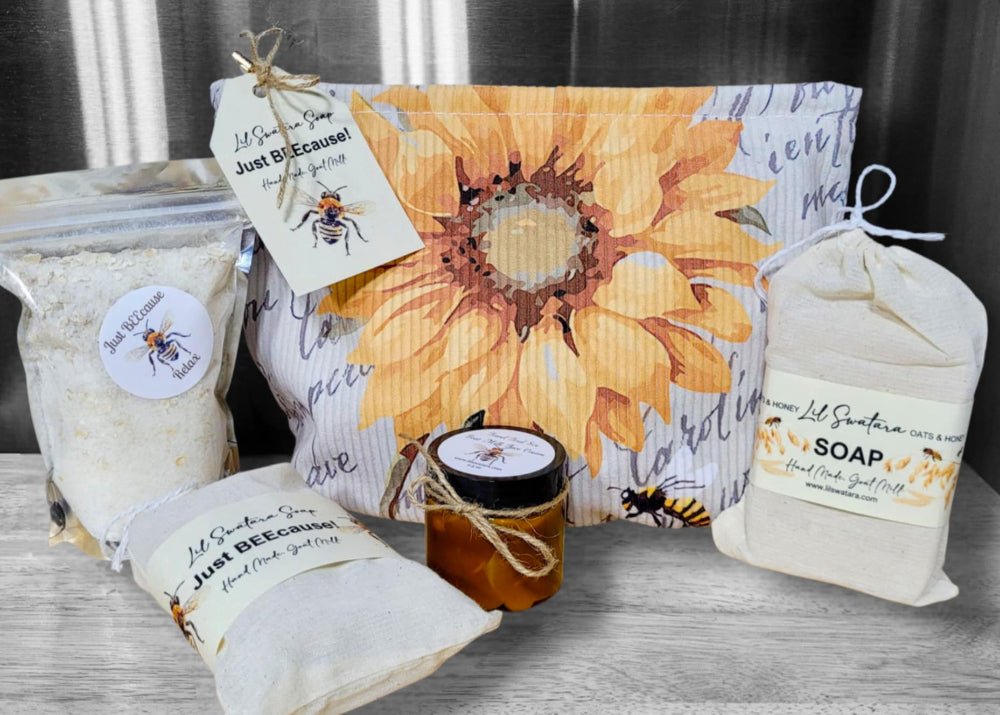 Just BEEcause Spa Gift Set - Goat Milk Soap & Face Cream - Lil Swatara SOAP LLC