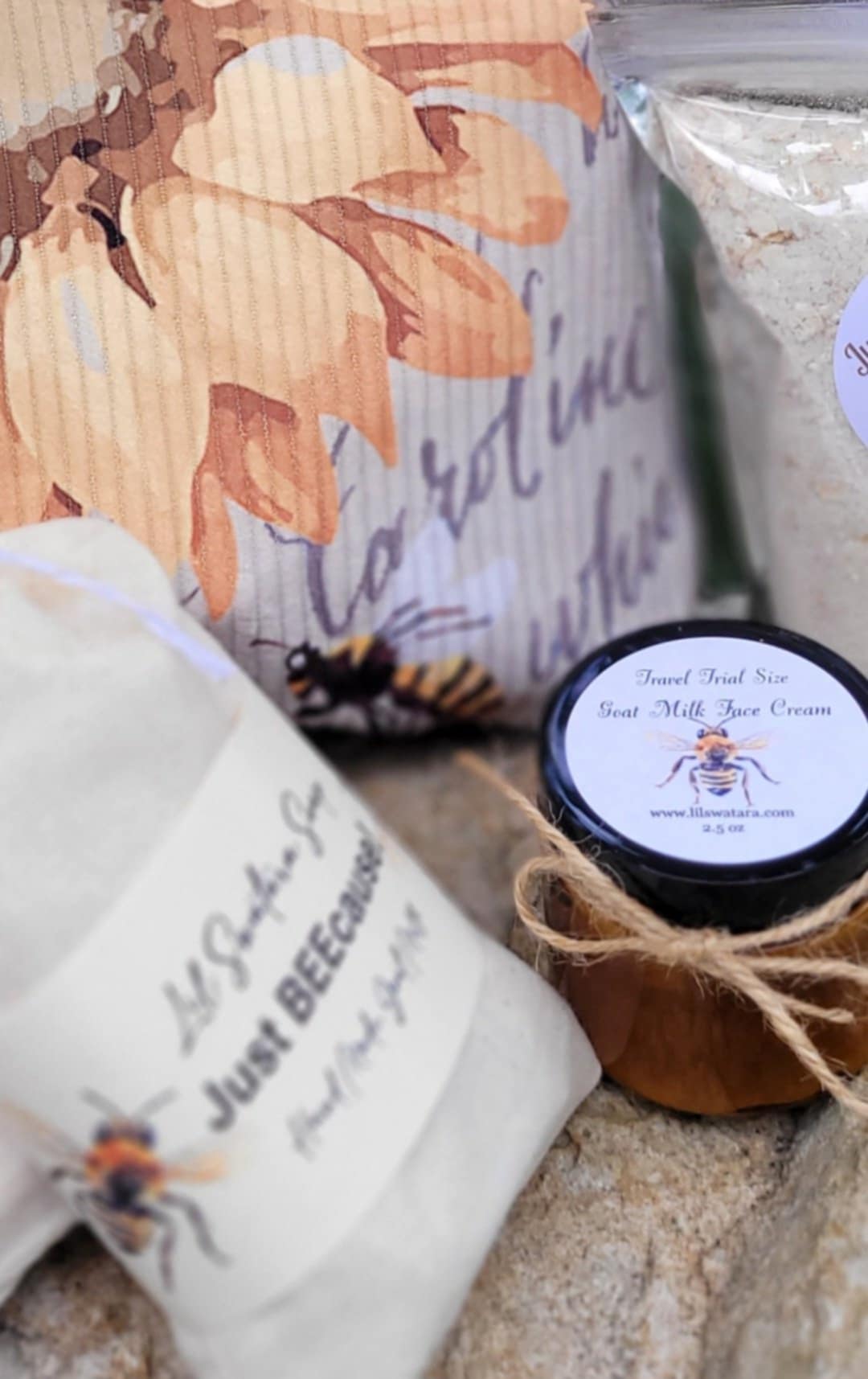 Just BEEcause Spa Gift Set - Goat Milk Soap & Face Cream - Lil Swatara SOAP LLC