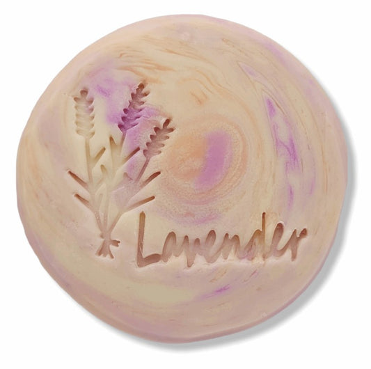 Lavender Flower Word soap stamp handmade soap bar Lil Swatara 