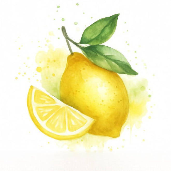 Bottle of Lemon Crazy goat milk lotion, a bright citrus scent with playful lemon notes