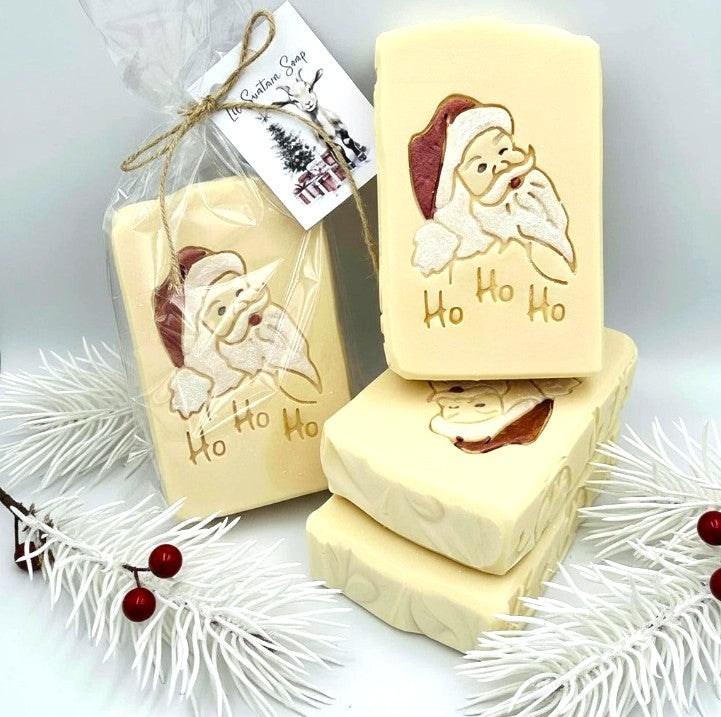 Lemon Verbena goat milk soap bar, hand painted for gift giving with skin safe glittery mica! 