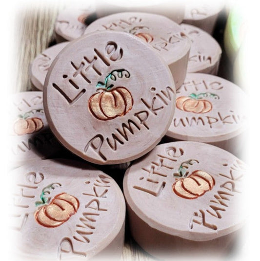 Little pumpkin soap stamp handmade soap bar Lil Swatara