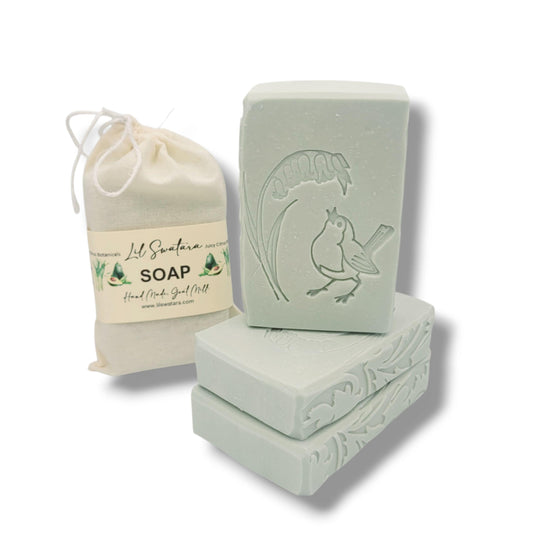 Lush Lemon Citrus Goat Milk Soap 6oz Bar Juicy Refreshing - Lil Swatara Soap