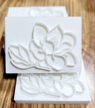 Magnolia flower tree branch soap stamp handmade soap bar Lil Swatara
