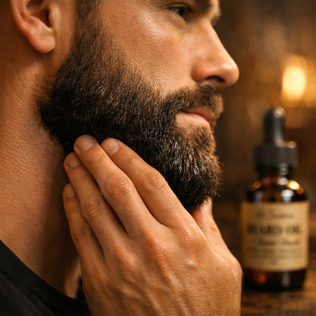 Beard Oil for Men – Mahogany Teakwood, Tobacco Vanilla, Sandalwood