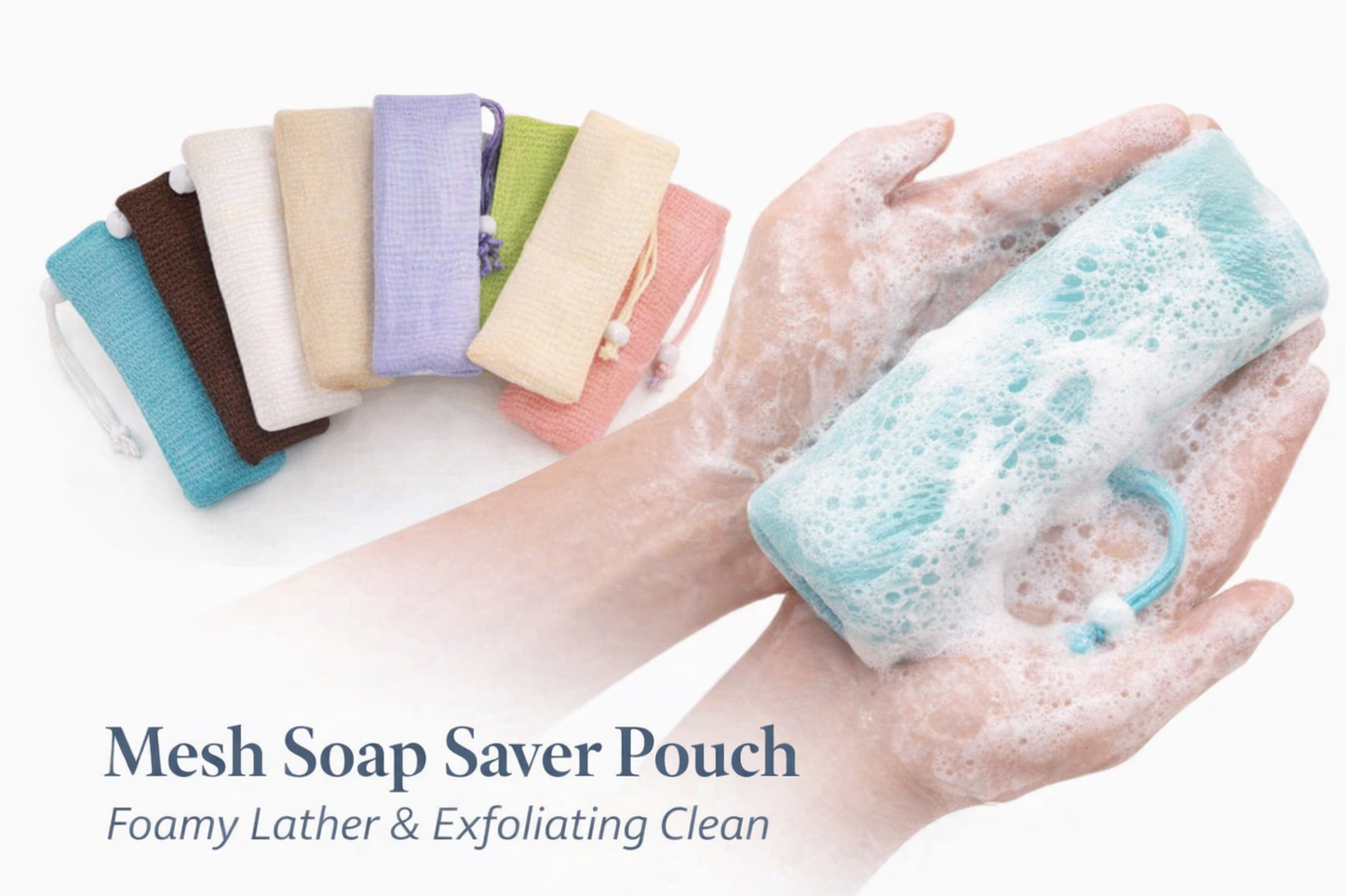 Mesh Soap Saver Pouch – Extends Goat Milk Soap Life, Multiple Colors - Lil Swatara SOAP LLC
