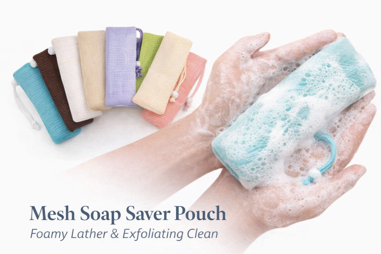 Mesh Soap Saver Pouch – Extends Goat Milk Soap Life, Multiple Colors - Lil Swatara SOAP LLC