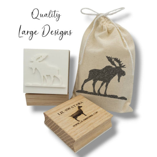 Moose Animal wildlife soap stamp handmade soap Lil Swatara
