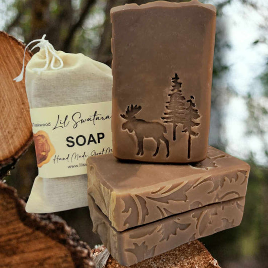 Moose & Trees soap stamp handmade soap bar Lil Swatara