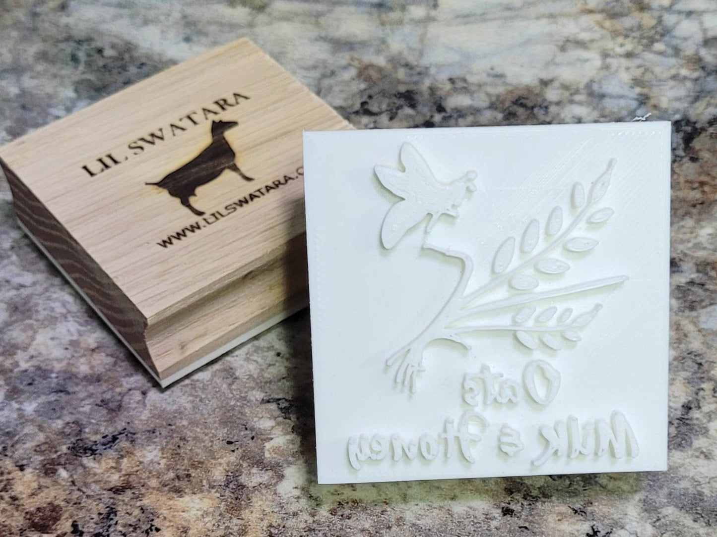 Oats Milk & Honey Bee Soap Stamp - Lil Swatara's Rustic Designs - Lil Swatara SOAP LLC