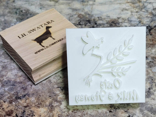 Oats Milk & Honey Bee Soap Stamp - Lil Swatara's Rustic Designs - Lil Swatara SOAP LLC
