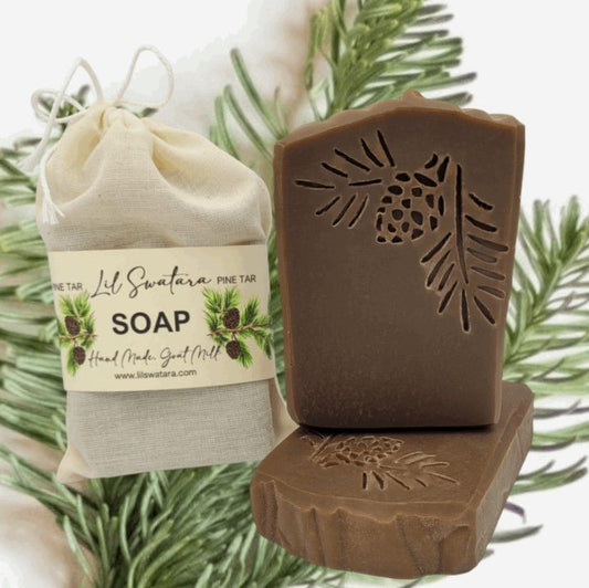 Pine Tar 6oz Goat Milk Tallow Soap Bar - Lil Swatara SOAP LLC