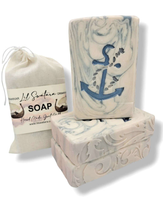 Pink Drakkars 6oz Goat Milk Tallow Soap Bar - Lil Swatara SOAP LLC