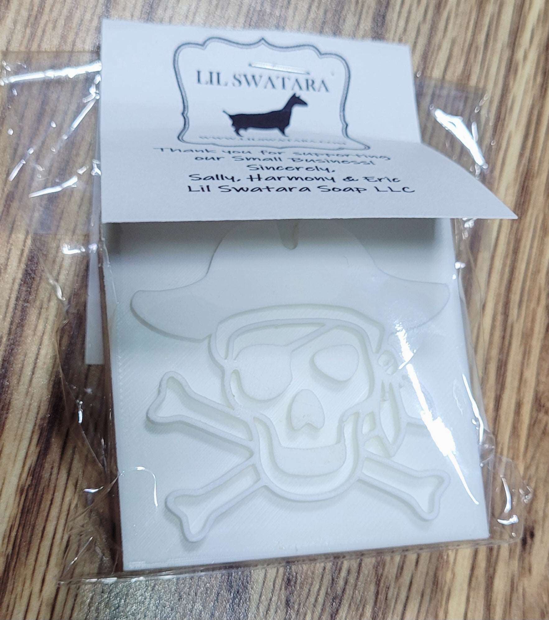 Pirate Skull Bones Soap Stamp - Lil Swatara's Rustic Designs - Lil Swatara SOAP LLC