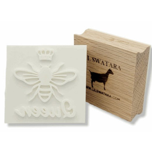 Queen Bee Honey Soap stamp handmade soap bar Lil Swatara