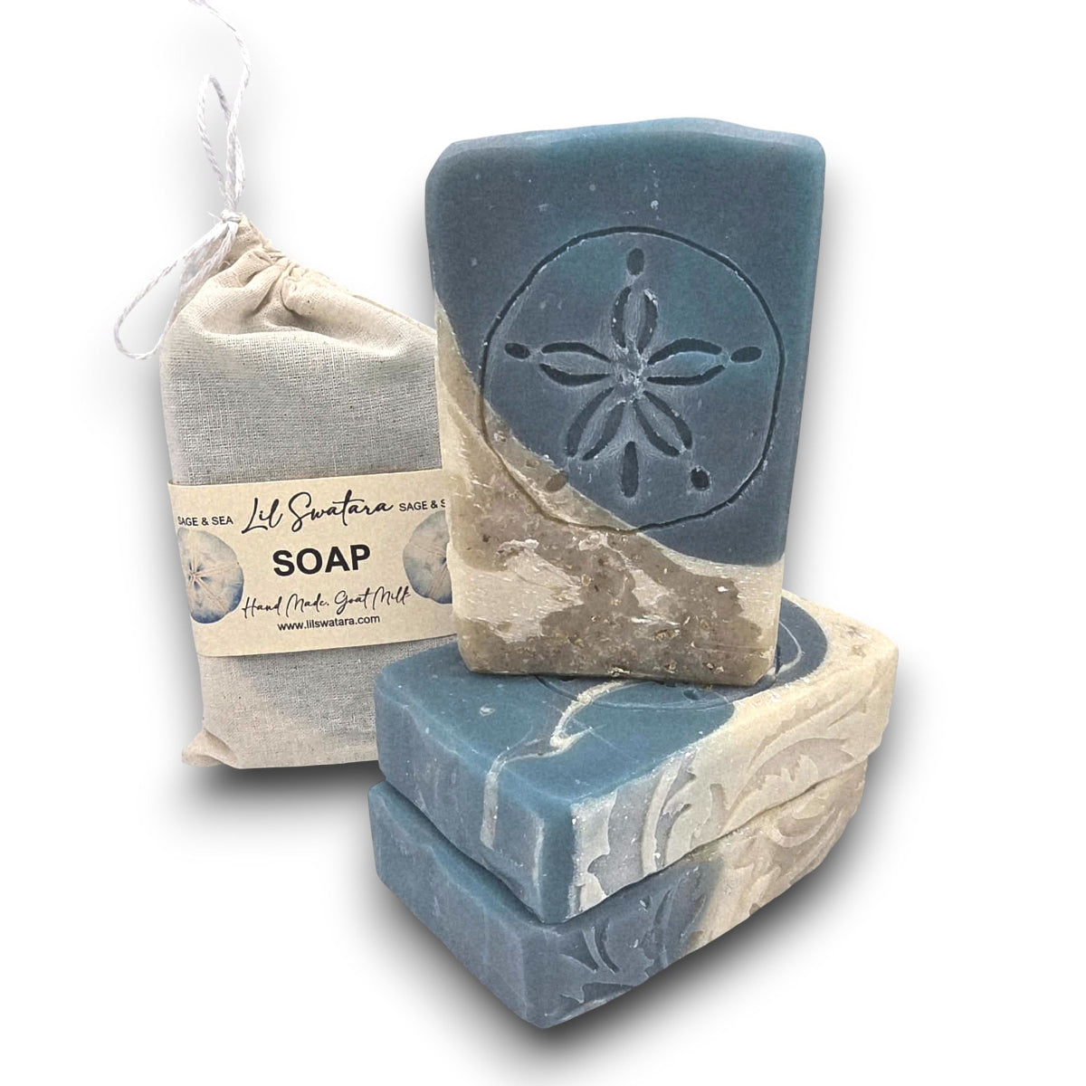 Handmade goat milk soap with a fresh, mineral-rich scent. Clean ocean air, earthy sage, and soft amber create a grounding lather that leaves skin silky and balanced.