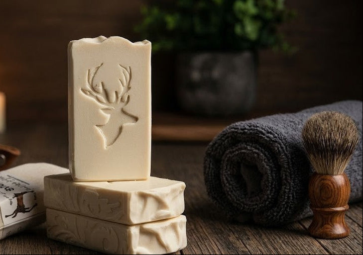 Sexy Amber Musk goat milk tallow soap bar – XL 6oz handmade conditioning bar – Lil Swatara Soap