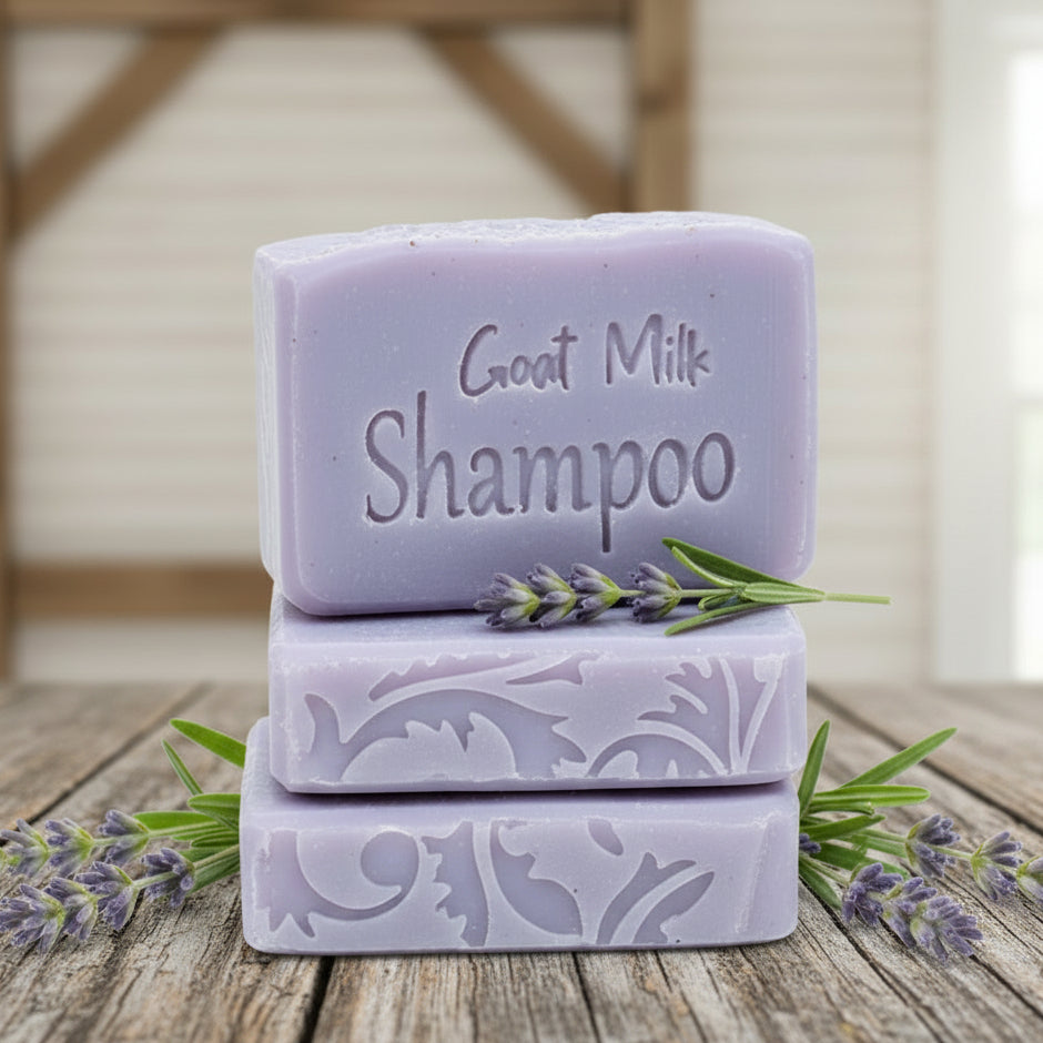 Shampoo Bar 6oz Goat Milk Tallow Men & Women - Lil Swatara SOAP LLC