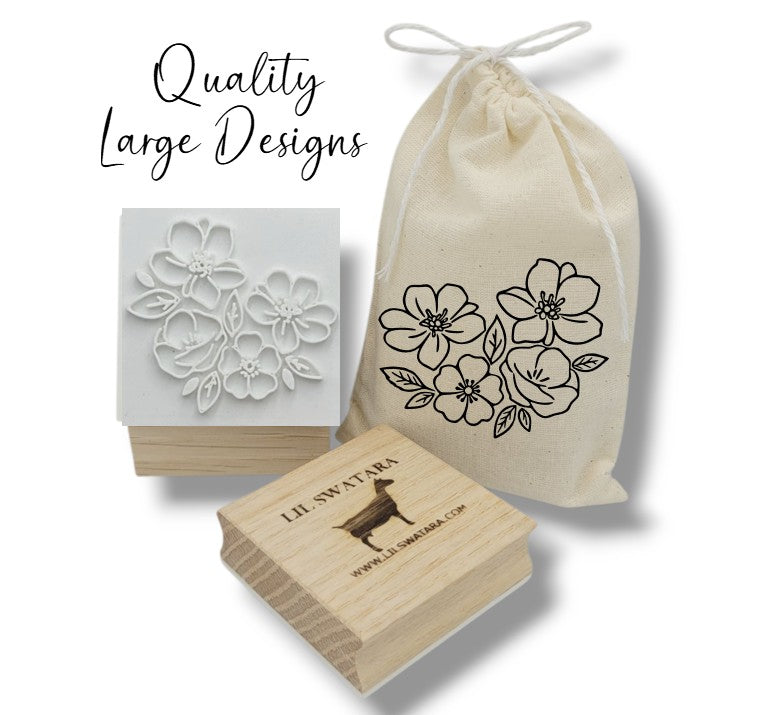 SOAP STAMP Flower Cluster Decorative Floral Lil Swatara