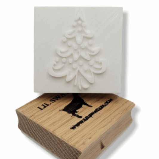 ed oak Christmas tree ornaments soap stamp tool