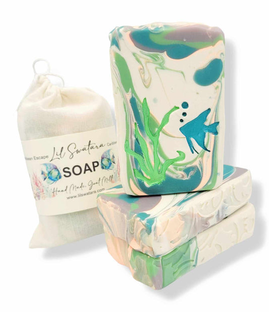 Tropical Fish Kelp Ocean Beach Soap Stamp - Lil Swatara's Rustic Designs - Lil Swatara SOAP LLC