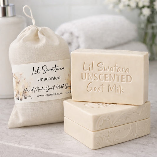 Unscented goat milk tallow soap bar – XL 6oz handmade soap for sensitive skin – Lil Swatara Soap
